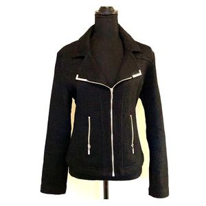 Black jacket with silver trim